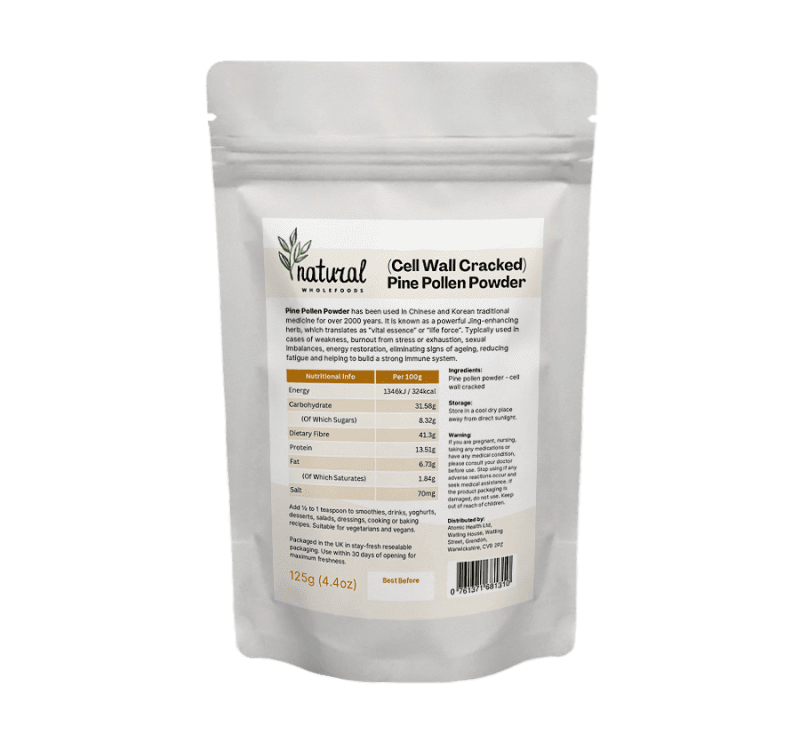 Pine Pollen Powder (cell wall cracked) 125g - Image 2