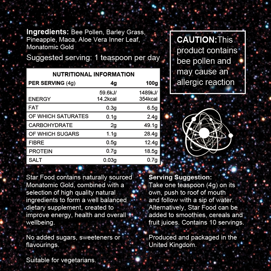 Star Food with Monatomic Gold 2 x 45g - Image 4